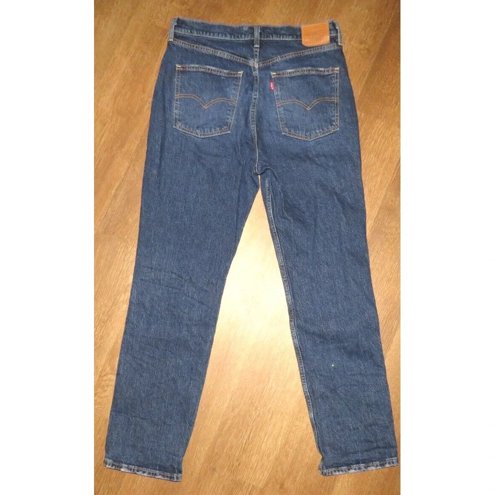 Women's Levi's Premium Denim Big E 70's‎ High Slim Straight Leg Jeans 32 X 30